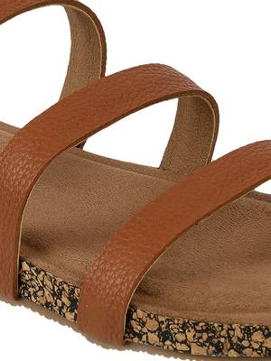 Lazera women   s triple strap flats 4