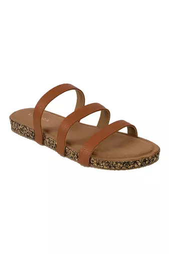 Lazera women   s triple strap flats