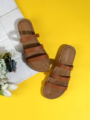 Lazera women   s triple strap flats 1