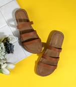 Lazera women’s triple strap flats