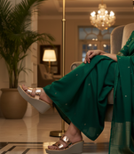 Lazera women’s metallic wedge sandals