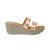 Lazera women’s metallic wedge sandals