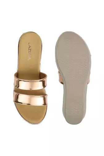 Lazera women’s metallic wedge sandals