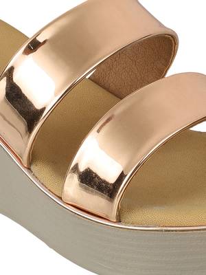 Lazera women’s metallic wedge sandals 5