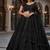 Black Color Dori & Sequins Work Net Lehenga Choli Dupatta Set 
