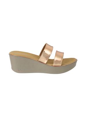 Lazera women   s metallic wedge sandals 3