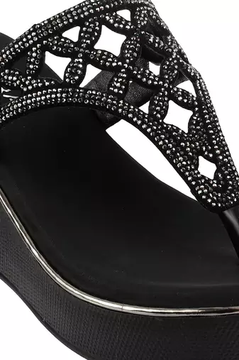 Party wedge sandals (1666)