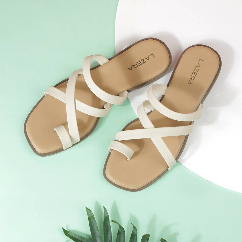 Minimal slip-on flats