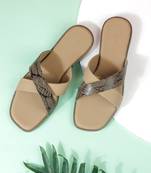 Women – flats – cross-strap slip-ons | lazera shoes
