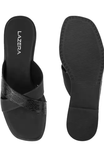 Women     flats     cross-strap slip-ons | lazera shoes