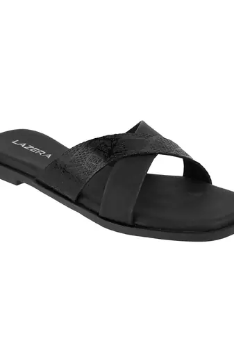 Women     flats     cross-strap slip-ons | lazera shoes