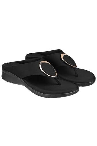 Women’s comfort flat toe-loop sandals (1677)