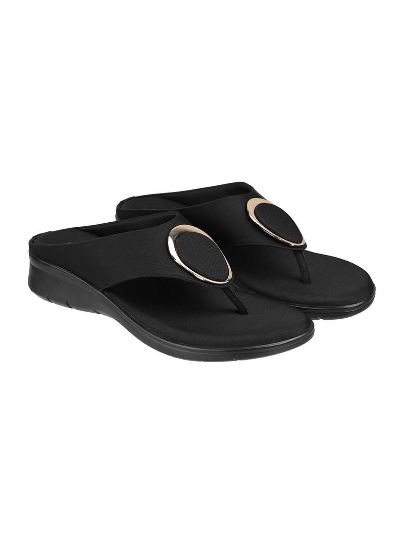 Women’s comfort flat toe-loop sandals (1677)