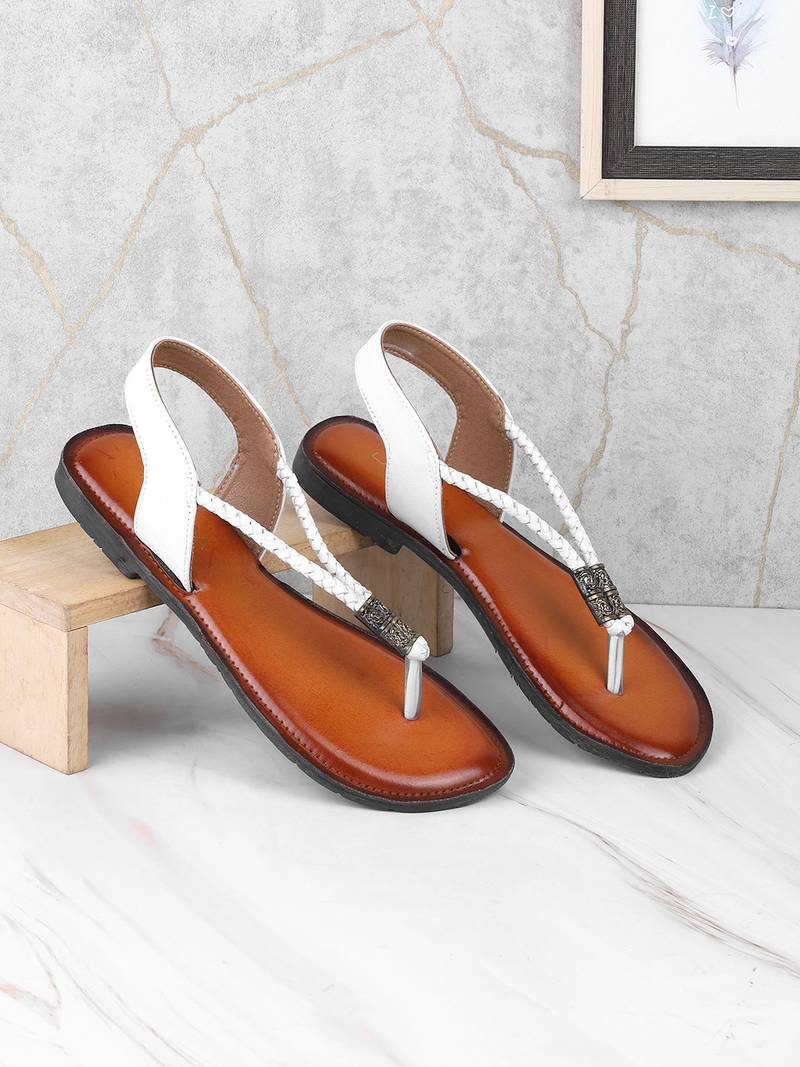 Women’s flat toe-loop slingback sandals (1679)