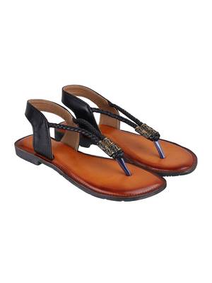 Women   s flat toe-loop slingback sandals (1679) 2