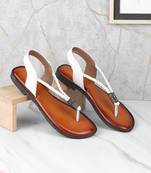 Women’s flat toe-loop slingback sandals (1679)