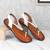 Women’s flat toe-loop slingback sandals (1679)