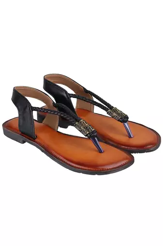 Women   s flat toe-loop slingback sandals (1679)