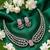 Pink american diamond necklace set | cz crystal party wear jewelry for women