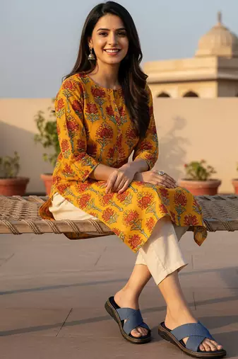 Women’s comfort cross-strap flat slides