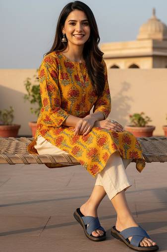 Women’s comfort cross-strap flat slides