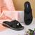 Women’s comfort cross-strap flat slides