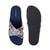 Women’s printed cross-strap cork flat slides