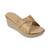 Women's ethnic brocade wedge sandals