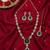 Handcrafted kundan necklace set | gold plated ethnic bridal jewelry with maang tikka