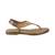 Women's ethnic brocade thong sandals with slingback