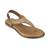 Women's ethnic brocade thong sandals with slingback