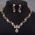 Rose gold american diamond necklace set | elegant cz crystal wedding & party wear jewellery | designer gift for her
