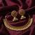 Gold plated kemp choker necklace set with jhumka earrings temple jewelry for weddings