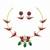 Gold plated meenakari parrot & lotus hasli necklace set | ethnic  indian jewelry