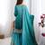 sky blue chinon silk coding dori sequins work palazzo set with dupatta