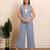 Blue woven cotton co ord set