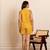 Yellow printed cotton co ord set