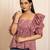 Mauve printed cotton top