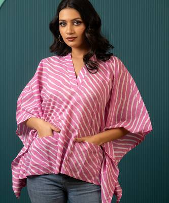 Pink printed cotton top 3