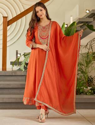 Latest-vichitra-silk-embroidered-kurti-set-dn-1720 2