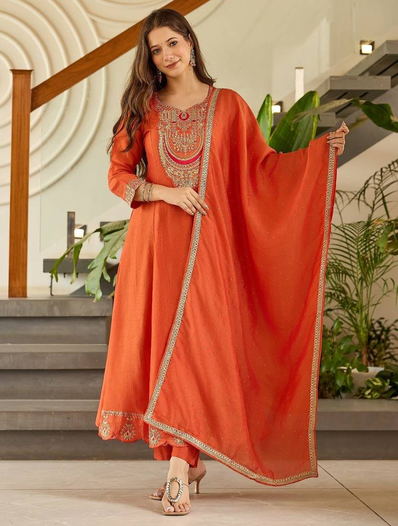 Latest-vichitra-silk-embroidered-kurti-set-dn-1720