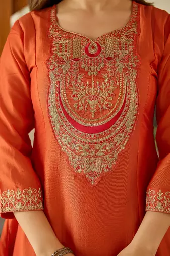 Latest-vichitra-silk-embroidered-kurti-set-dn-1720