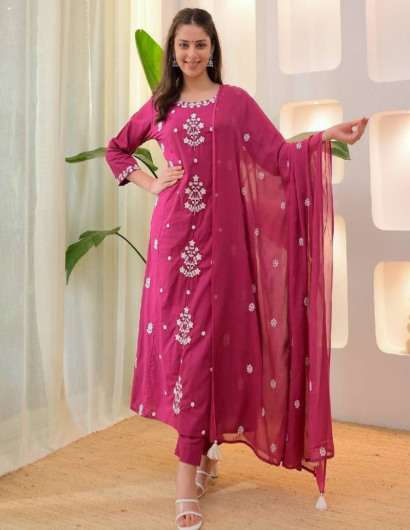 Adhira-rayon-slub-embroidery-work-kurti-pant