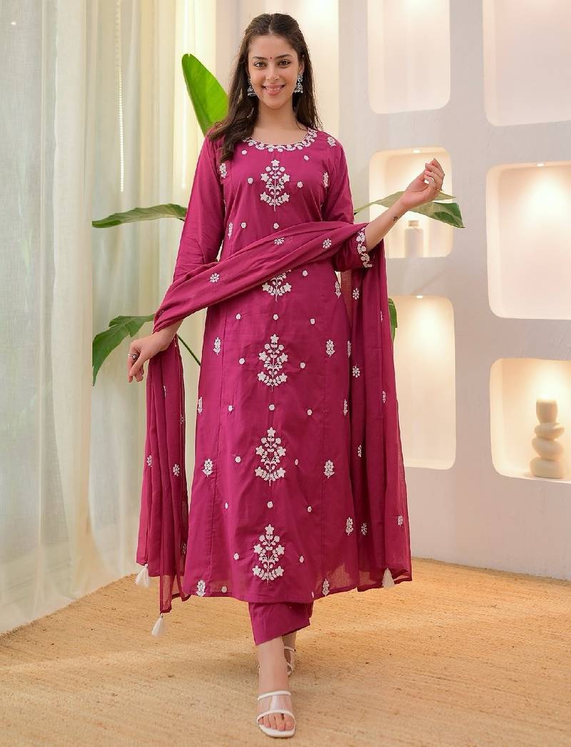 Adhira-rayon-slub-embroidery-work-kurti-pant
