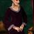 Devnoor-velvet-embroidery-work-kurti-pant