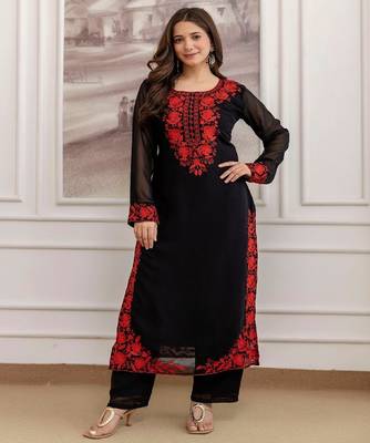 Devsofia-georgette-embroidery-work-kurti-set 1