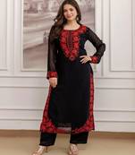Devsofia-georgette-embroidery-work-kurti-set