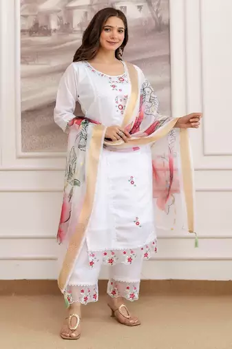 Sonu-chanderi-embroidery-work-kurti-pant
