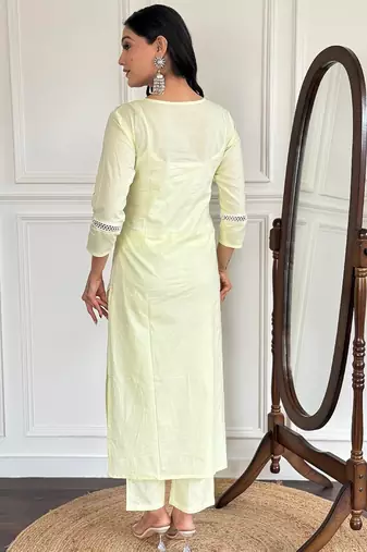 Latest-cotton-embroidery-work-kurti-set-sku-1572