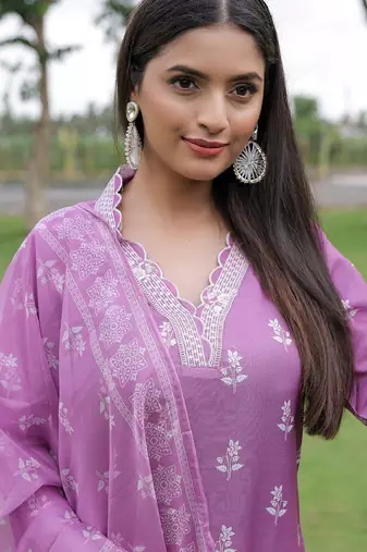 Latest-rayon-embroidery-work-kurti-set-sku-1780